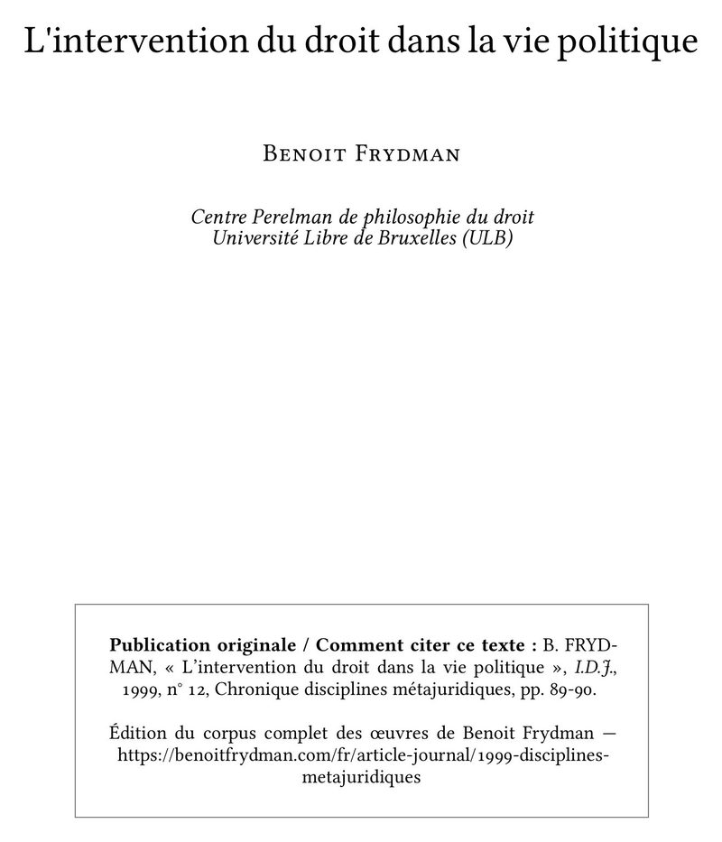 Disciplines métajuridiques
